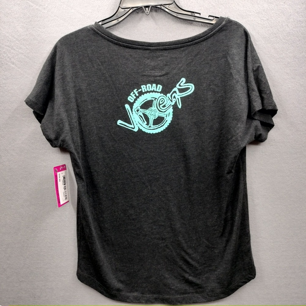 NWT OFF ROAD Vixens Girls Get Dirty Too Explore T-Shirt Women's XS Black Clarke - Picture 4 of 4